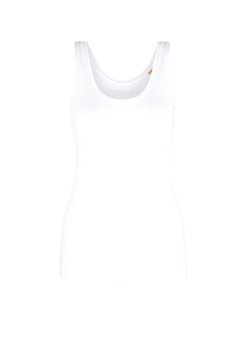 Top with deep round neckline