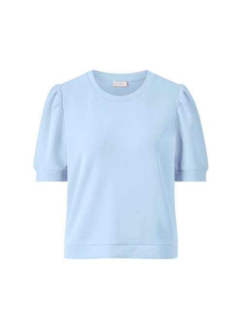 Scuba Shirt with Puff Sleeves