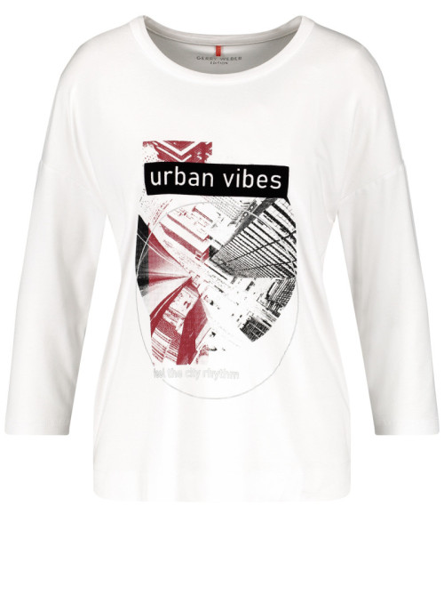 T-shirt à manches 3/4 avec...
