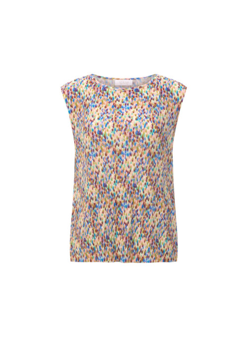Printed Crinkle Top
