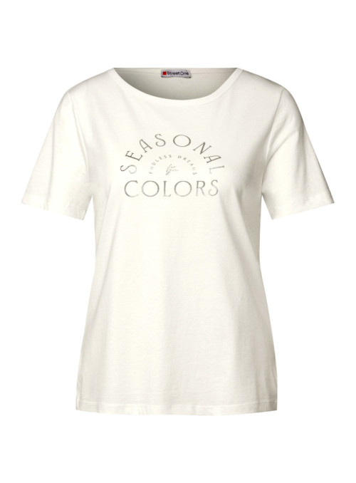 LTD QR basic partprint shirt