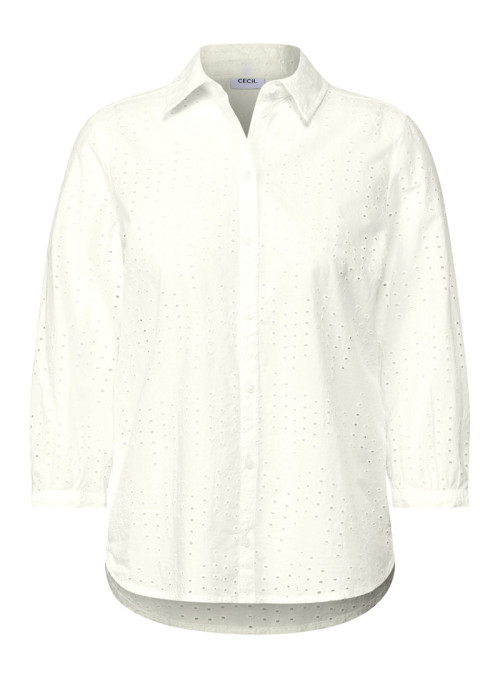 TOS Solid Embroidery Blouse