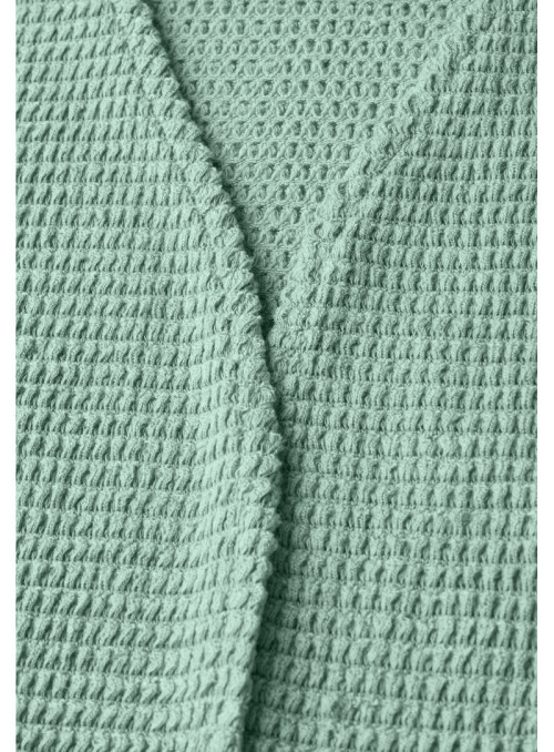 Ajour Knit Open Jacket
