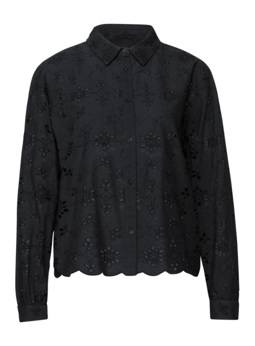 LTD QR All-over crochet shirtc