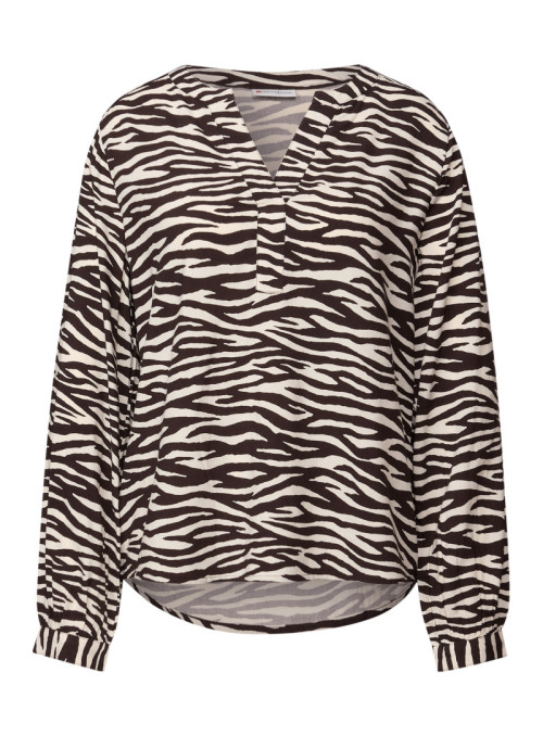 LTD QR Splitneck tunic blouse