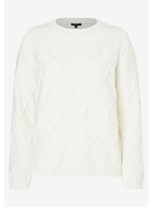 Pullover with Cable Structure
