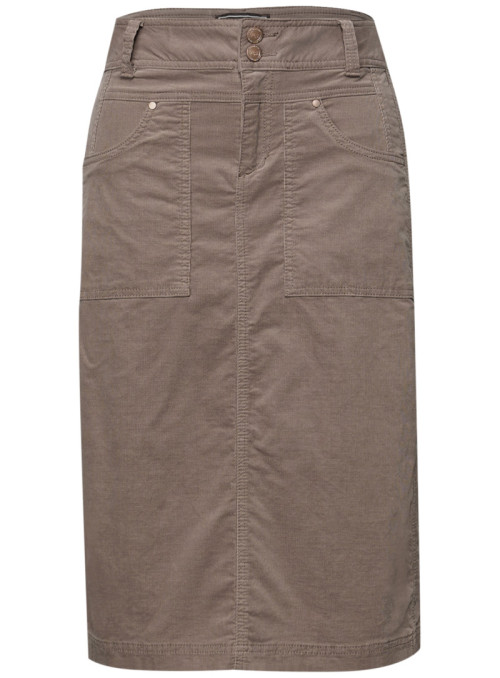 Midi Corduroy skirt_solid