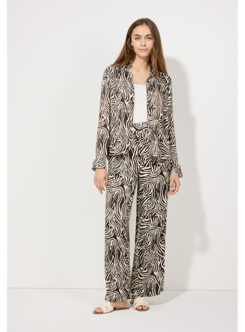 Animal Print Shirt Blouse