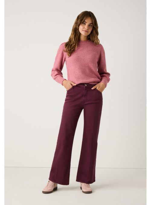 Coloured Denim Flared Pants