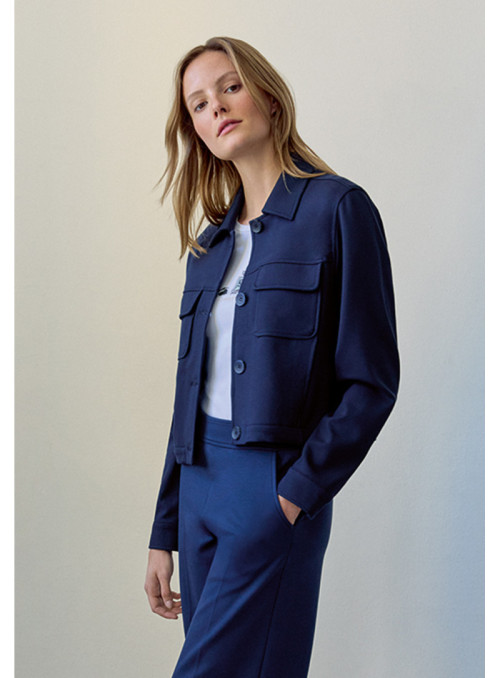 Fashion Jersey Shirtjacket