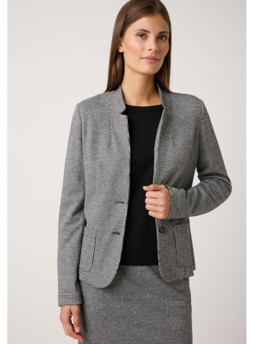 Pepita Jersey Blazer