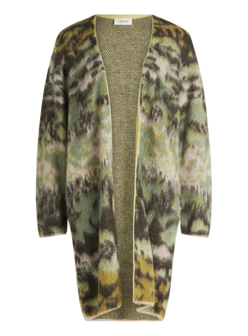 Gilet en maille long manches 1