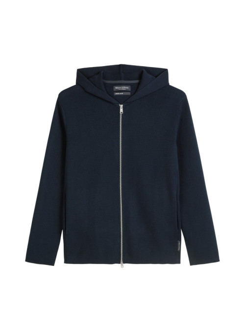 Zipped jacket with hood and...
