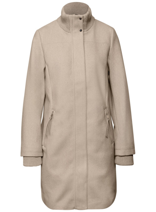 LTD QR Coat w. Knit Details