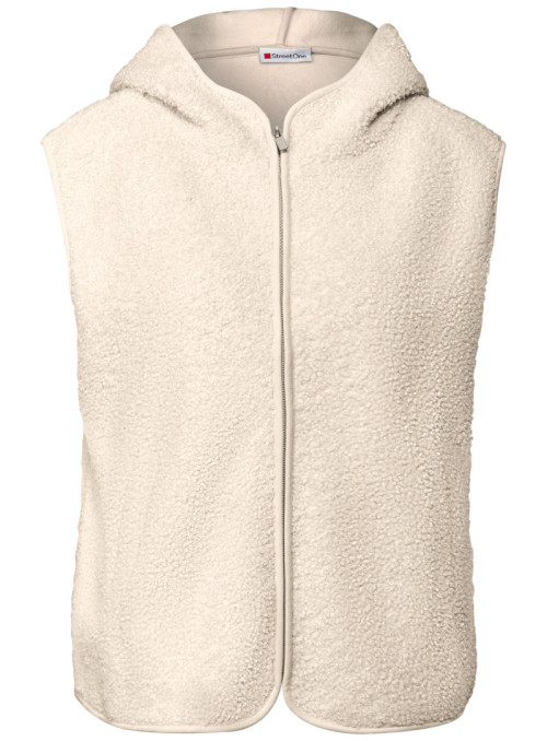 LTD QR teddy vest w.hoody