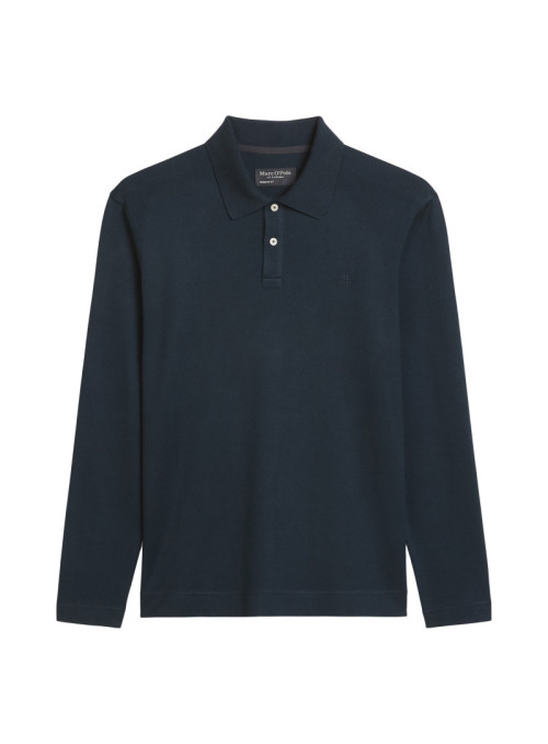 Polo, long sleeve, set in...