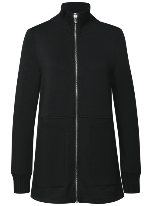 Sweat Jkt w. Knit Details