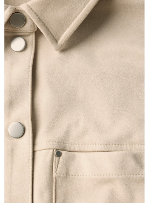 LTD QR Velours Shirtcollar blo