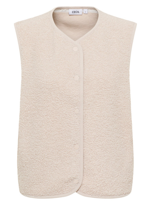 TOS Curly Fake Wool Vest