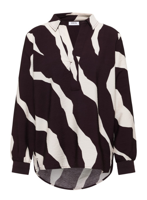 Splitneck Printblouse