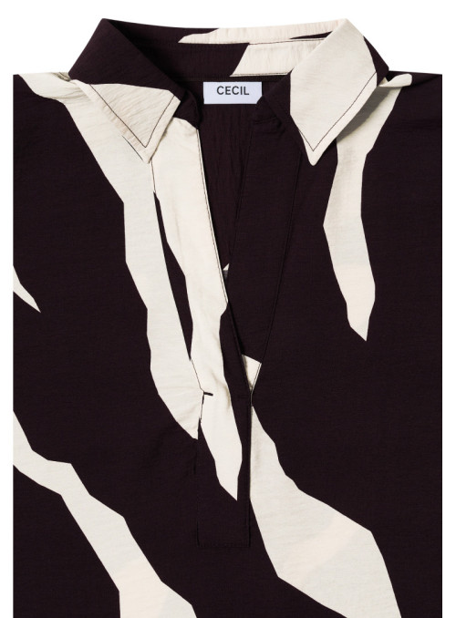 Splitneck Printblouse