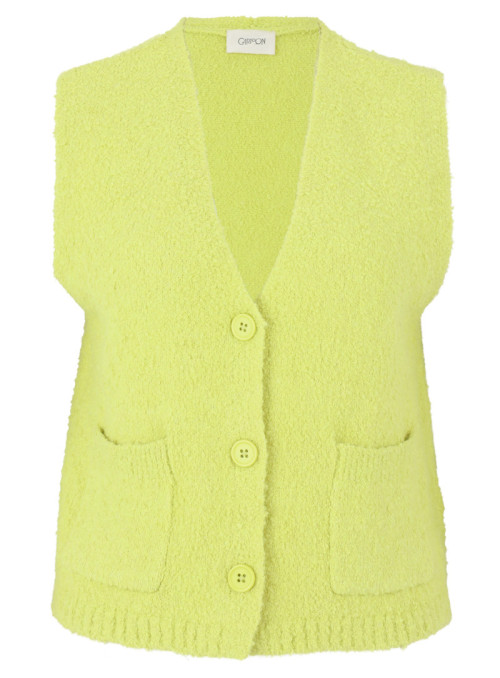Gilet en maille court sans man