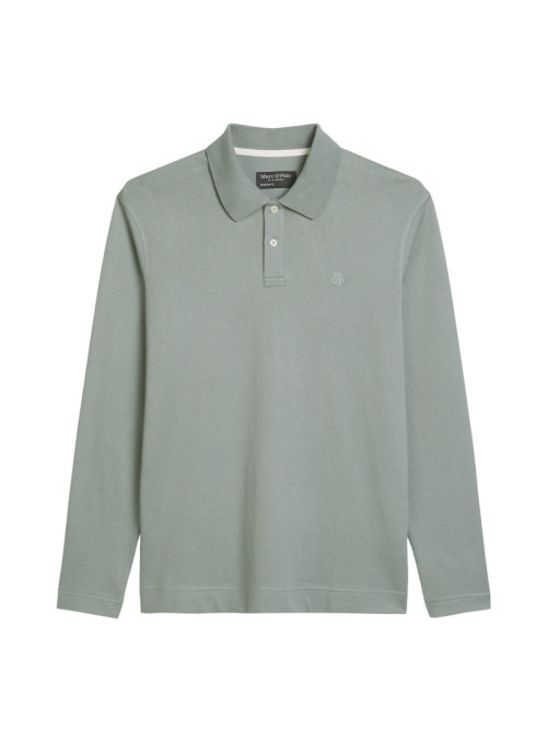 Polo, long sleeve, set in...