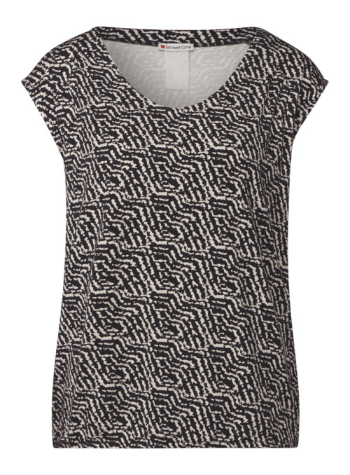 printed jersey top