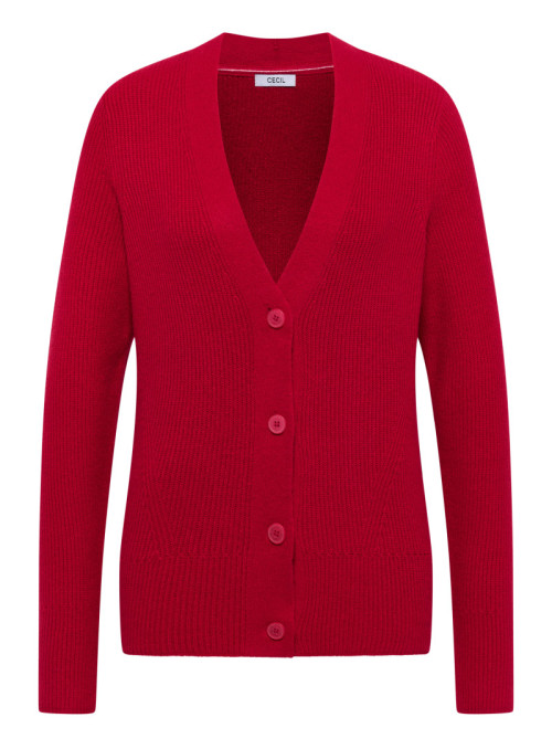 NOS_Cosy rib-mix Cardigan